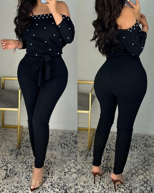 Step into effortless elegance with our stunning off-shoulder jumpsuits. Discover your perfect style today!