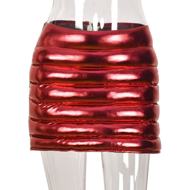 Warm Quilted Skirt' - A skirt crafted with quilted material to keep you cozy and comfortable in colder conditions, combining style and warmth.
