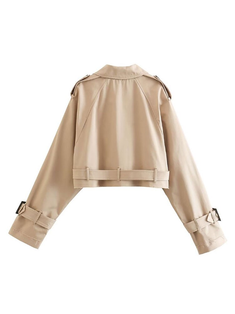 Willa Cropped Trench Coat