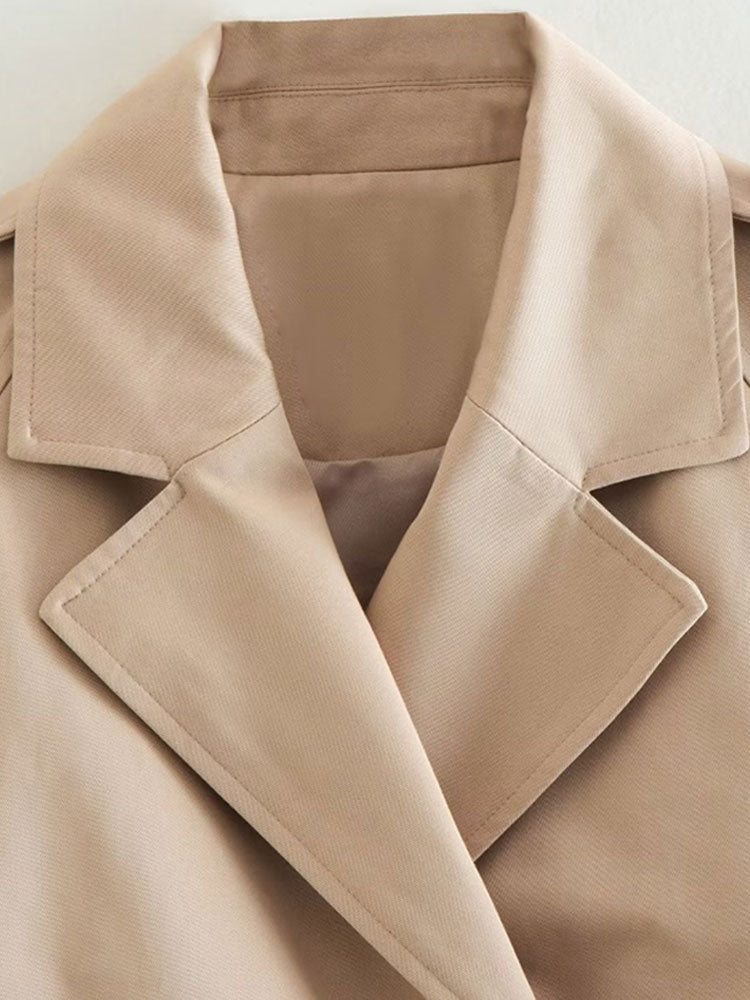 Willa Cropped Trench Coat