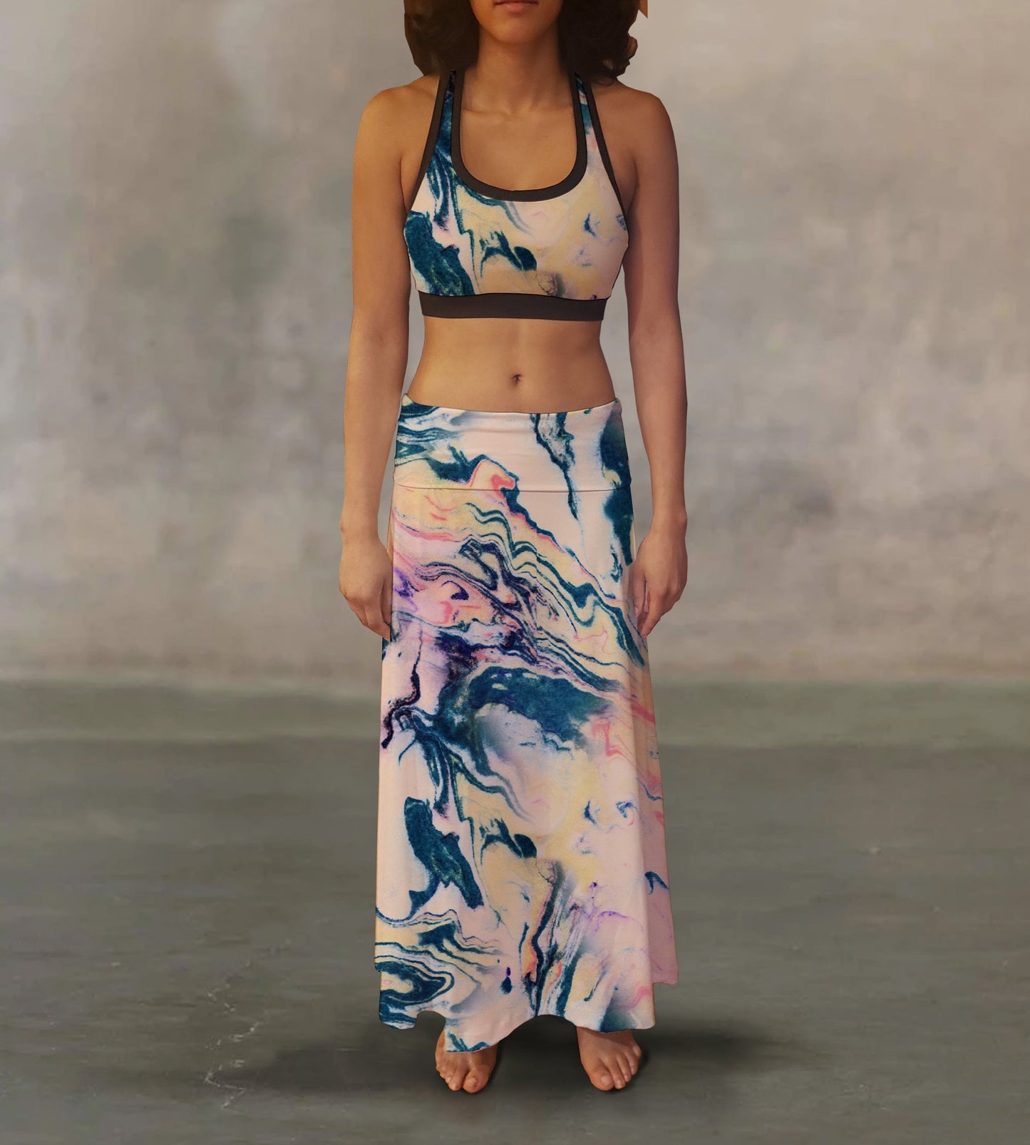 Soft Fabric Skirt: A comfortable and gentle-to-the-touch skirt crafted from a soft and cozy fabric for all-day comfort and style.