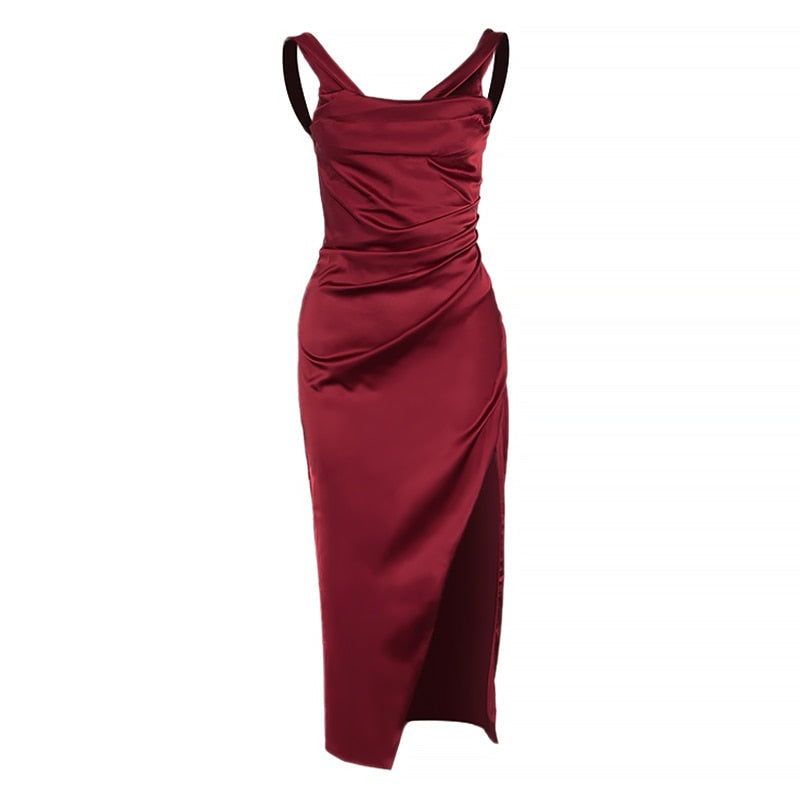 Off-Shoulder Midi Dress' highlighting a midi-length dress designed with an off-shoulder neckline for a trendy and elegant look.