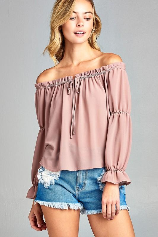 Elevate your style with our off shoulder top collection. Experience chic comfort like never before.