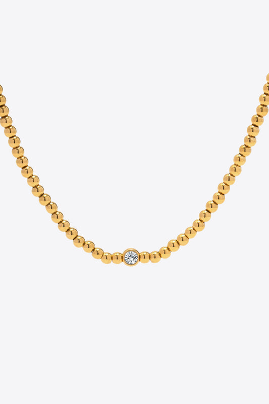 Modern Stainless Steel Necklace: A contemporary and sleek necklace crafted from stainless steel, perfect for a stylish and durable accessory.