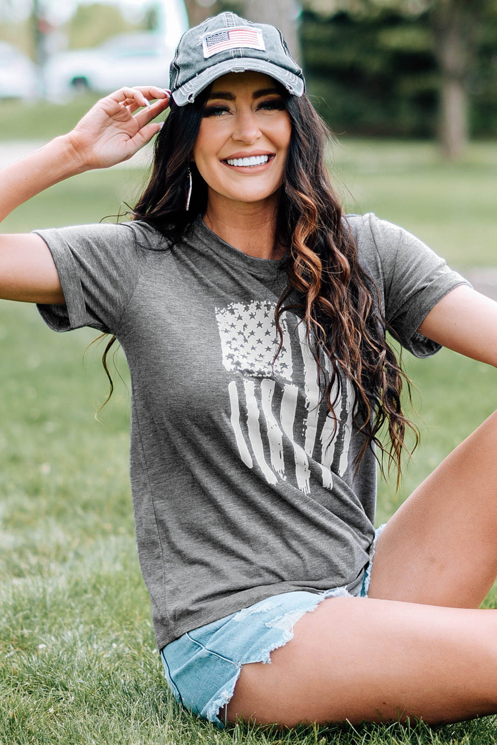 Upgrade your casual look with our cuffed sleeve tee, offering both comfort and chic style.