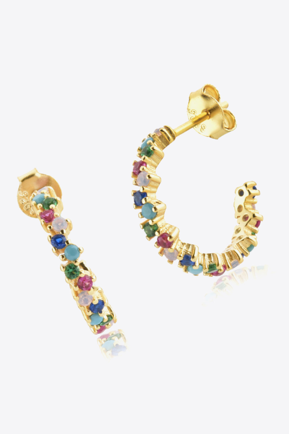 Imported C-Hoop Earrings: Stylish hoop-shaped earrings that have been imported, adding a touch of international flair to your jewelry collection.