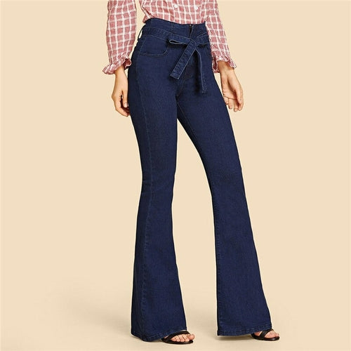 Discover timeless style and sophistication with our Donna Waist Flare Jeans. Elevate your denim game with our collection of women's waist flare jeans.