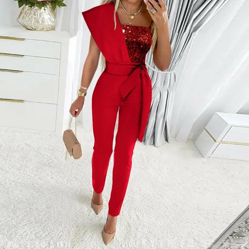 Short Sleeve Bodycon Jumpsuit: A sleek and form-fitting one-piece outfit with short sleeves, designed to accentuate your figure and make a bold fashion statement.