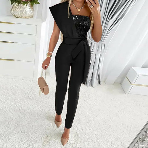 Short Sleeve Bodycon Jumpsuit: A sleek and form-fitting one-piece outfit with short sleeves, designed to accentuate your figure and make a bold fashion statement.