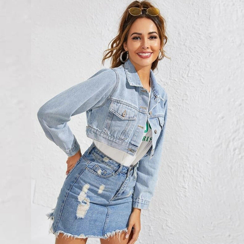 Denim Jacket Coat' - A coat with a denim jacket-style design, perfect for adding a stylish and casual layer to your outfit.