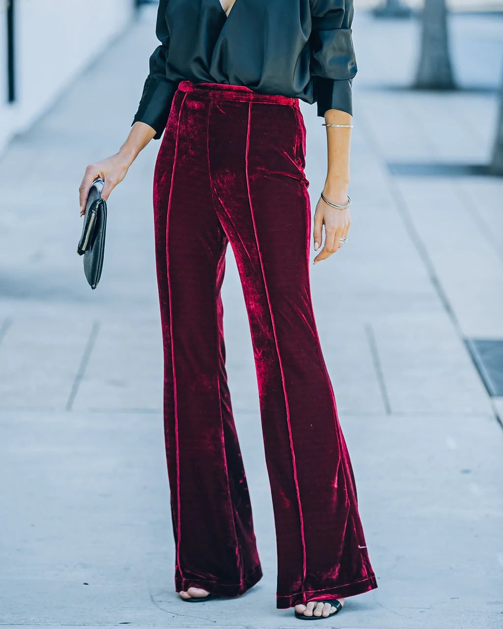 Indulge in luxury and style with our Valerie Velvet Pants. Elevate your wardrobe with our collection of women's velvet pants designed for comfort and sophistication.