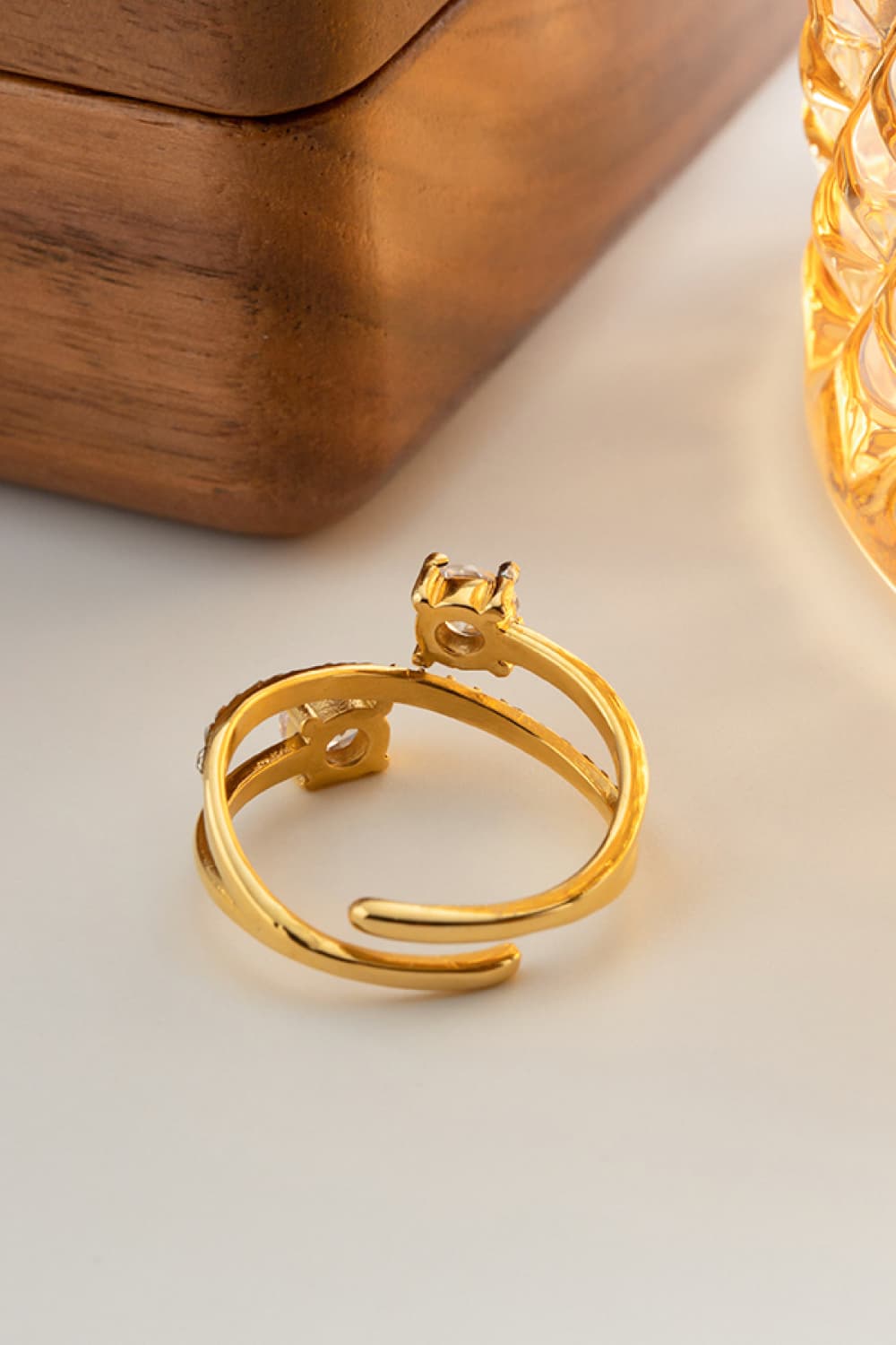 Bypass Ring: A type of ring with a design where the two ends of the band appear to overlap or bypass each other, creating a unique and stylish look.