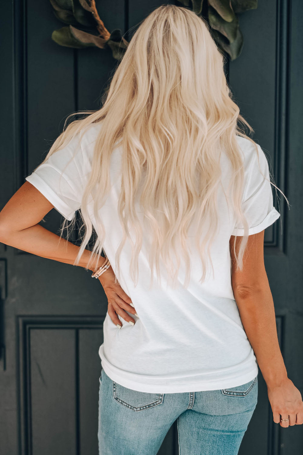 Discover the allure of women's tees with our Amy Cuffed Tee collection. Elevate your wardrobe with this stylish and versatile tee.