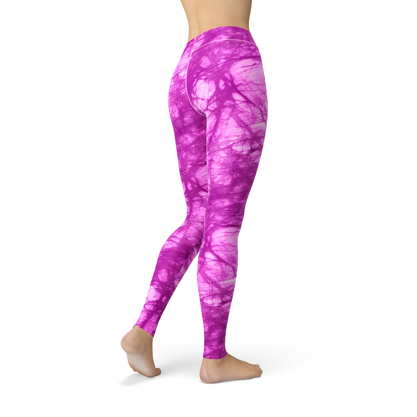 Add a pop of color to your activewear collection with our Pink Batik Leggings. Designed for both style and comfort, these leggings will elevate your workout game.