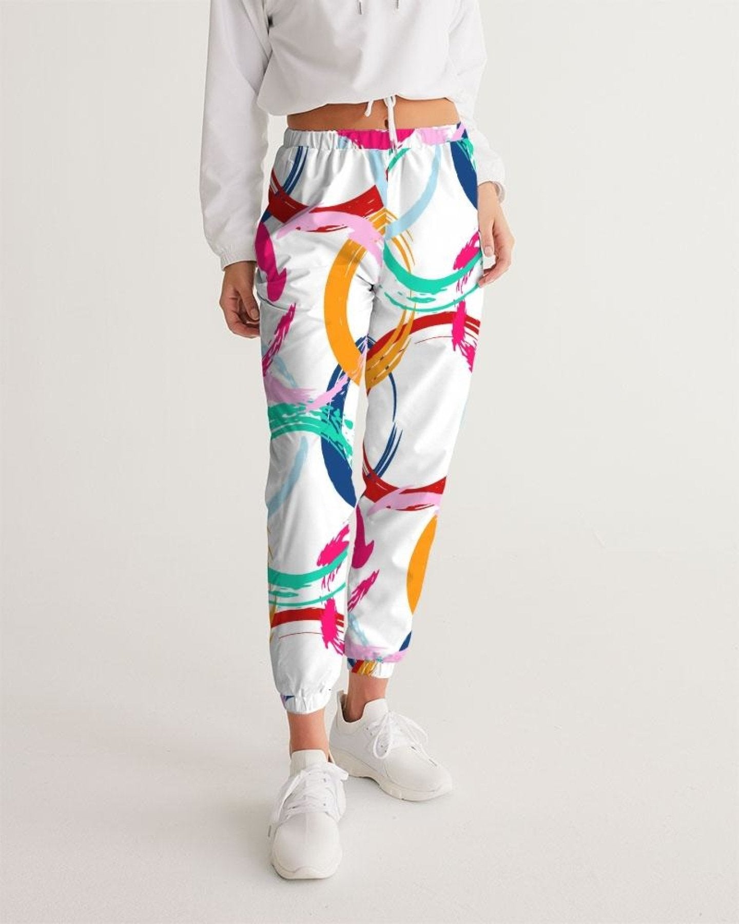 Colourful track pants top